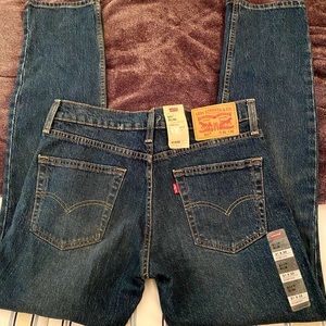 Levi’s 511 slim stretch dark wash jeans